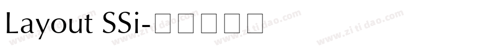Layout SSi字体转换